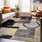 World Rug Gallery Contemporary Abstract Circle Design Soft Area Rug 5'3'' x 7'3'' Yellow 307YELLOW5X8 - alternate 1